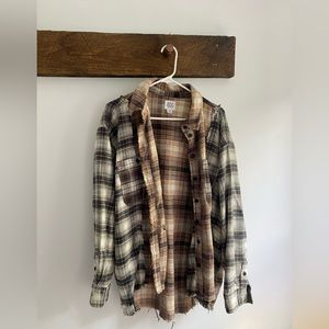 Distressed flannel